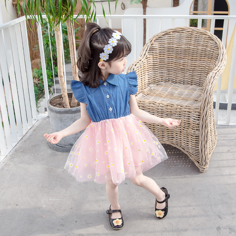 Summer Toddler Infant Baby Girls Kids Dresses Princess Gauze Star Denim Sleeveless Tutu Dress Party Birthday Outfits Clothing, White
Summer Toddler Infant Baby Girls Kids Dresses Princess Gauze Star Denim Sleeveless Tutu Dress Party Birthday Outfits Clothing, White