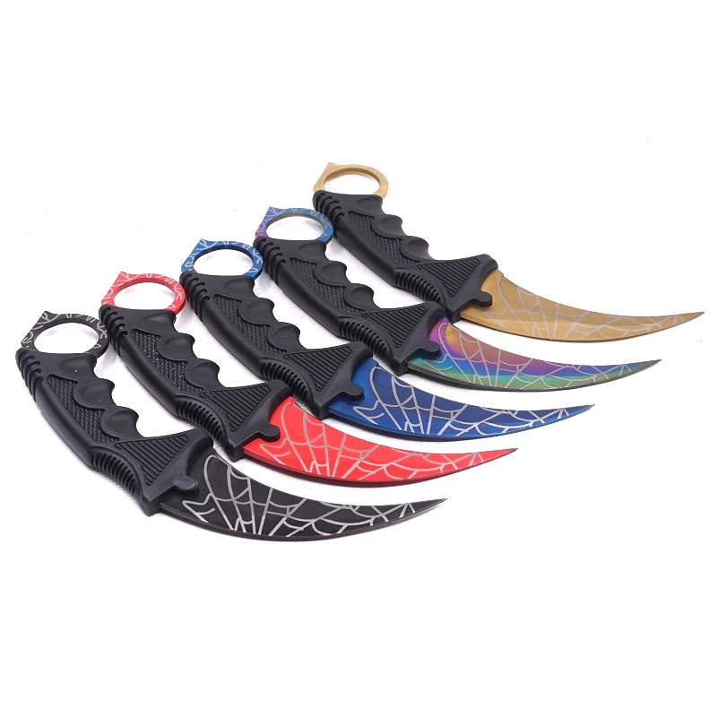 Karambit Knife CS GO Training Survival Pocket Knife Fixed Blade Game csgo claw knife Stainless Steel Outdoor Camping EDC Tools
Karambit Knife CS GO Training Survival Pocket Knife Fixed Blade Game csgo claw knife Stainless Steel Outdoor Camping EDC Tools