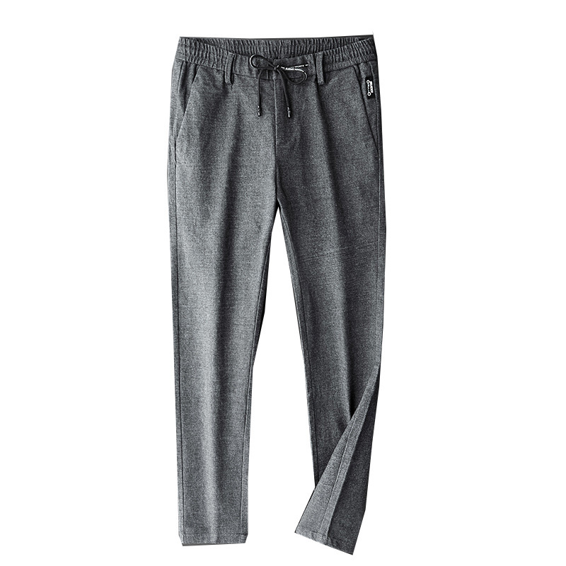 2019 Men's Stretch Stripe Casual Pants Men's High Quality Business Trousers Straight Trousers Harem Pants
