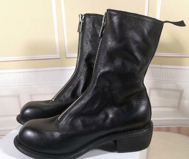 2019 GUIDI Boots Woman Round Toe Black Rosy Red Leather Ankle Boots Woman Fashion Cool Do Old Boots
2019 GUIDI Boots Woman Round Toe Black Rosy Red Leather Ankle Boots Woman Fashion Cool Do Old Boots