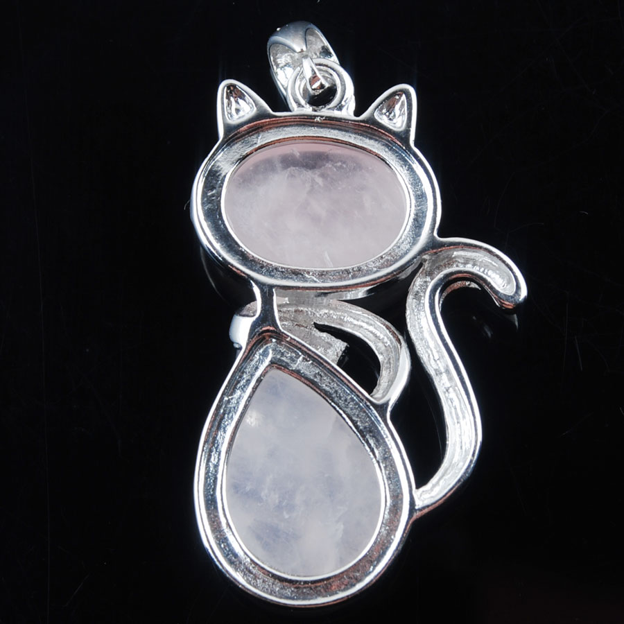 WOJIAER Fox Charms Pendants for Girl Gift Chakras Natural Gemstone Beads Agate Amethyst Quartz Blue Sand Animal DBN364
