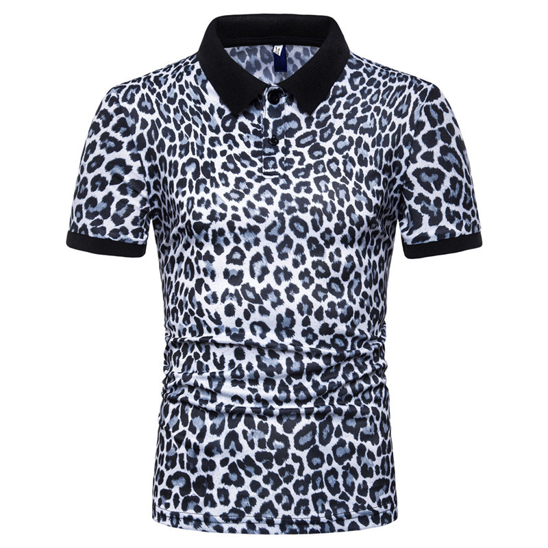 2020 Men Leopard Polo Summer Designer Male Casual Fashion Polo Shirt Tees Short Sleeved Tops, Navy blue
2020 Men Leopard Polo Summer Designer Male Casual Fashion Polo Shirt Tees Short Sleeved Tops, Navy blue