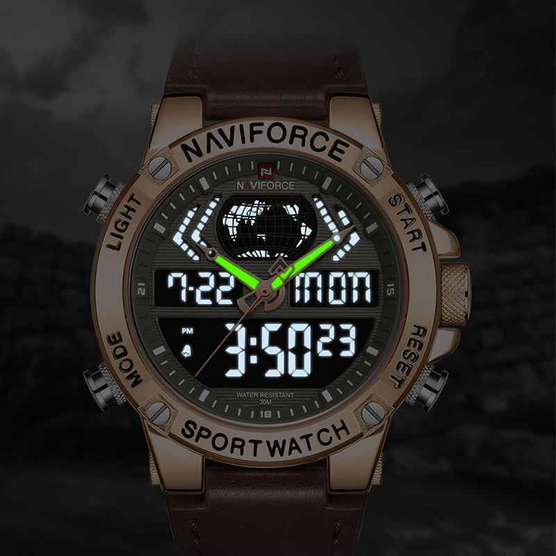 NAVIFORCE New Men Watch Top Luxury Brand Leather Waterproof Sport Men Watches Quartz Analog Digital Watch Male Relogio Masculino CJ191116, Sbb
NAVIFORCE New Men Watch Top Luxury Brand Leather Waterproof Sport Men Watches Quartz Analog Digital Watch Male Relogio Masculino CJ191116, Sbb