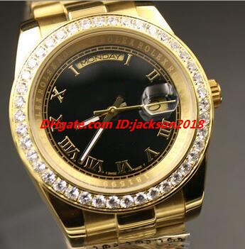 Hot Sale 3 Style Men Wristwatch 118348 118388 Diamond Bezel 40mm 18k Gold Steel Bracelet Date Automatic Men Watch Free Shipping, Make waterproof
Hot Sale 3 Style Men Wristwatch 118348 118388 Diamond Bezel 40mm 18k Gold Steel Bracelet Date Automatic Men Watch Free Shipping, Make waterproof