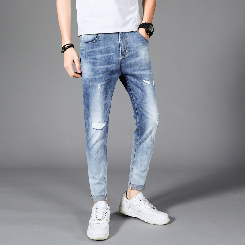 Trousers Hip Hop Jeans Casual Pants Autumn Sweatpants Streetwear Male Hole Denim Jeans For Men Slim Designer Straight, As picture
Trousers Hip Hop Jeans Casual Pants Autumn Sweatpants Streetwear Male Hole Denim Jeans For Men Slim Designer Straight, As picture