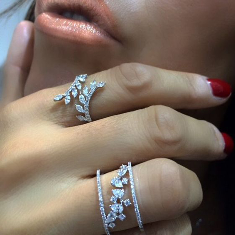 Best Selling Inlaid Zircon Rings for Women Hollow Design Unique Wheat Leaves Wedding Rings Bride Engagement Promise Jewelry
Best Selling Inlaid Zircon Rings for Women Hollow Design Unique Wheat Leaves Wedding Rings Bride Engagement Promise Jewelry
