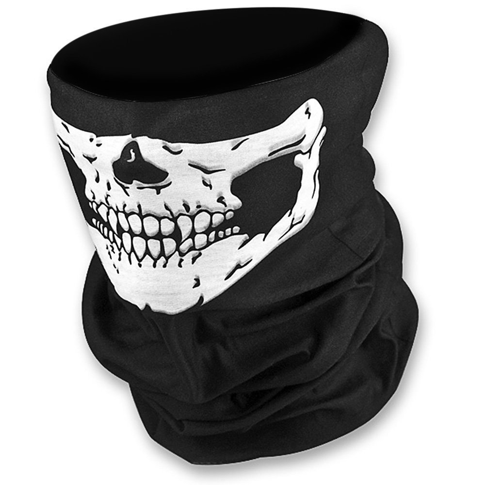 Outdoor Sport Skull Half Face Mask Ghost Scarf Multi Use Neck Warmer Bicycle Ski Face Masks, Black
Outdoor Sport Skull Half Face Mask Ghost Scarf Multi Use Neck Warmer Bicycle Ski Face Masks, Black