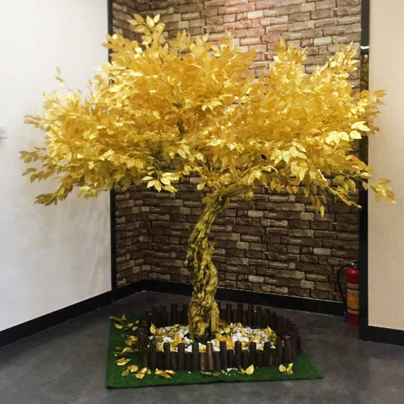 artificial tree artificial banyan tree golden wishing Mall window decorations for the New Year, Umbrella type
artificial tree artificial banyan tree golden wishing Mall window decorations for the New Year, Umbrella type