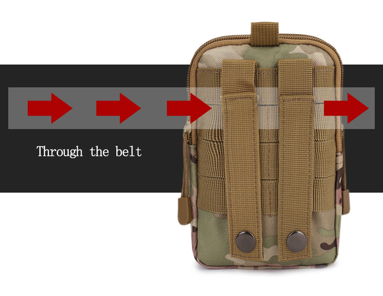 Men Tactical Molle Pouch Belt Waist Pack Bag Small Pocket Military Waist Pack Running Pouch Travel Camping Bags Soft back
