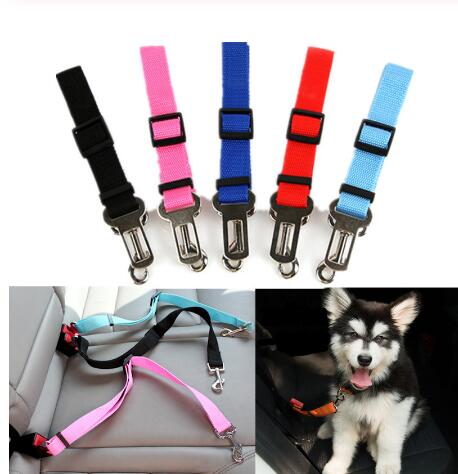 Pet Dog Cat Car Seat Belt Adjustable Harness Seatbelt Lead Leash for Small Medium Dogs Travel Clip Pet Supplies GB1168