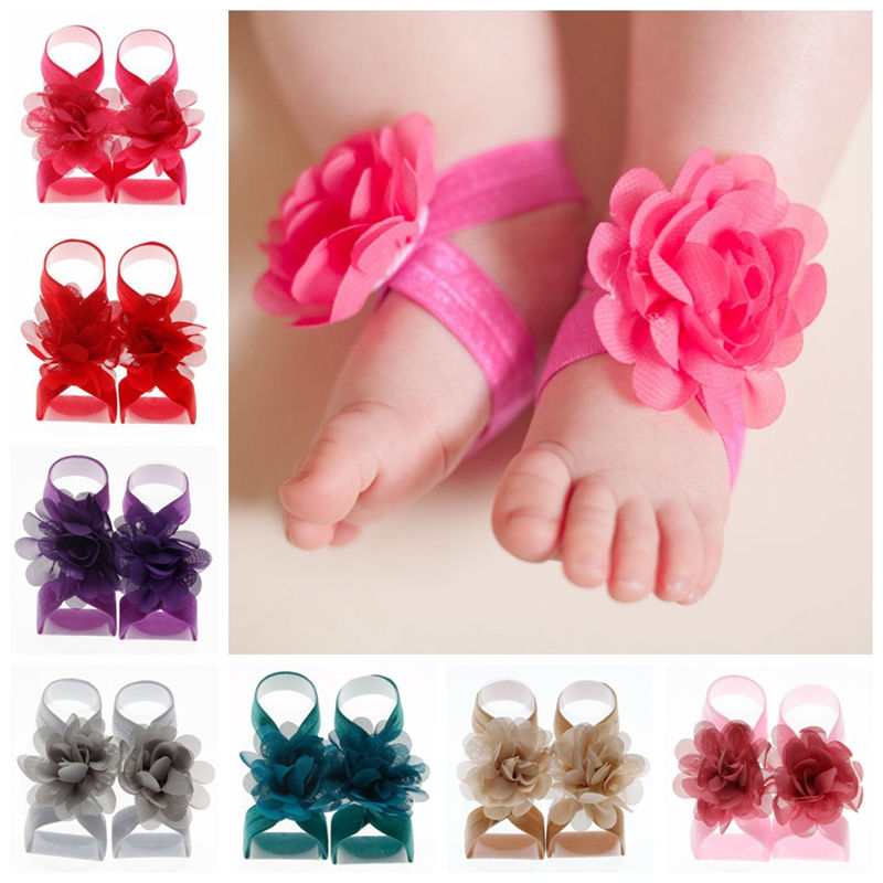 Toddler baby sandals chiffon flower shoes cover barefoot foot flower ties infant kids first walker shoes Photography props ST545, Red;brown
Toddler baby sandals chiffon flower shoes cover barefoot foot flower ties infant kids first walker shoes Photography props ST545, Red;brown