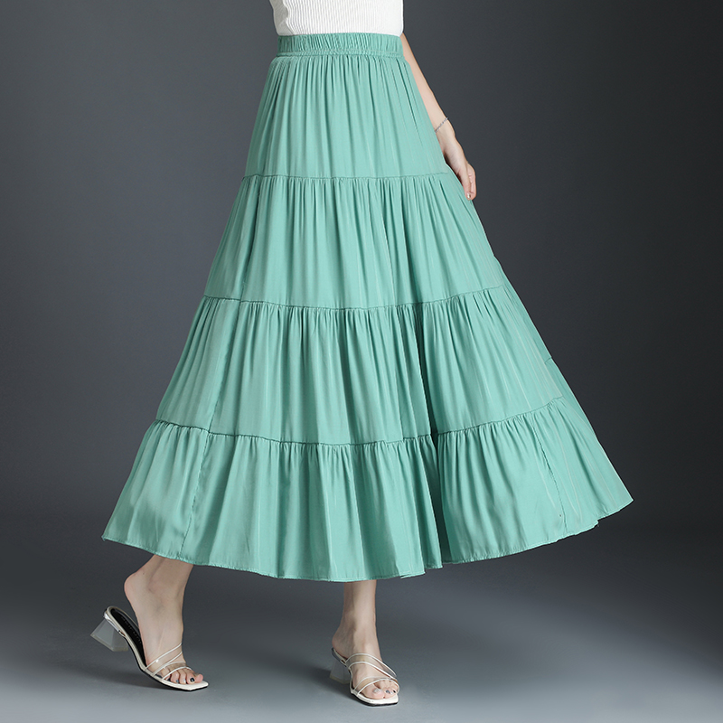 Bohemian WOmen Beach Skirt 2020 Summer Floor-length Ruffles Pleated Skirts Ladies Boho CHic Solid Blue Maxi Skirt, 9083 pink
Bohemian WOmen Beach Skirt 2020 Summer Floor-length Ruffles Pleated Skirts Ladies Boho CHic Solid Blue Maxi Skirt, 9083 pink