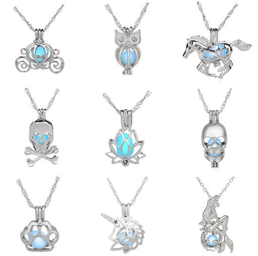 Luxury Glow in the dark stone necklace Open 3 colors luminous pearl cage pendant necklaces For women Pearl Lockets Necklace, Silver
Luxury Glow in the dark stone necklace Open 3 colors luminous pearl cage pendant necklaces For women Pearl Lockets Necklace, Silver