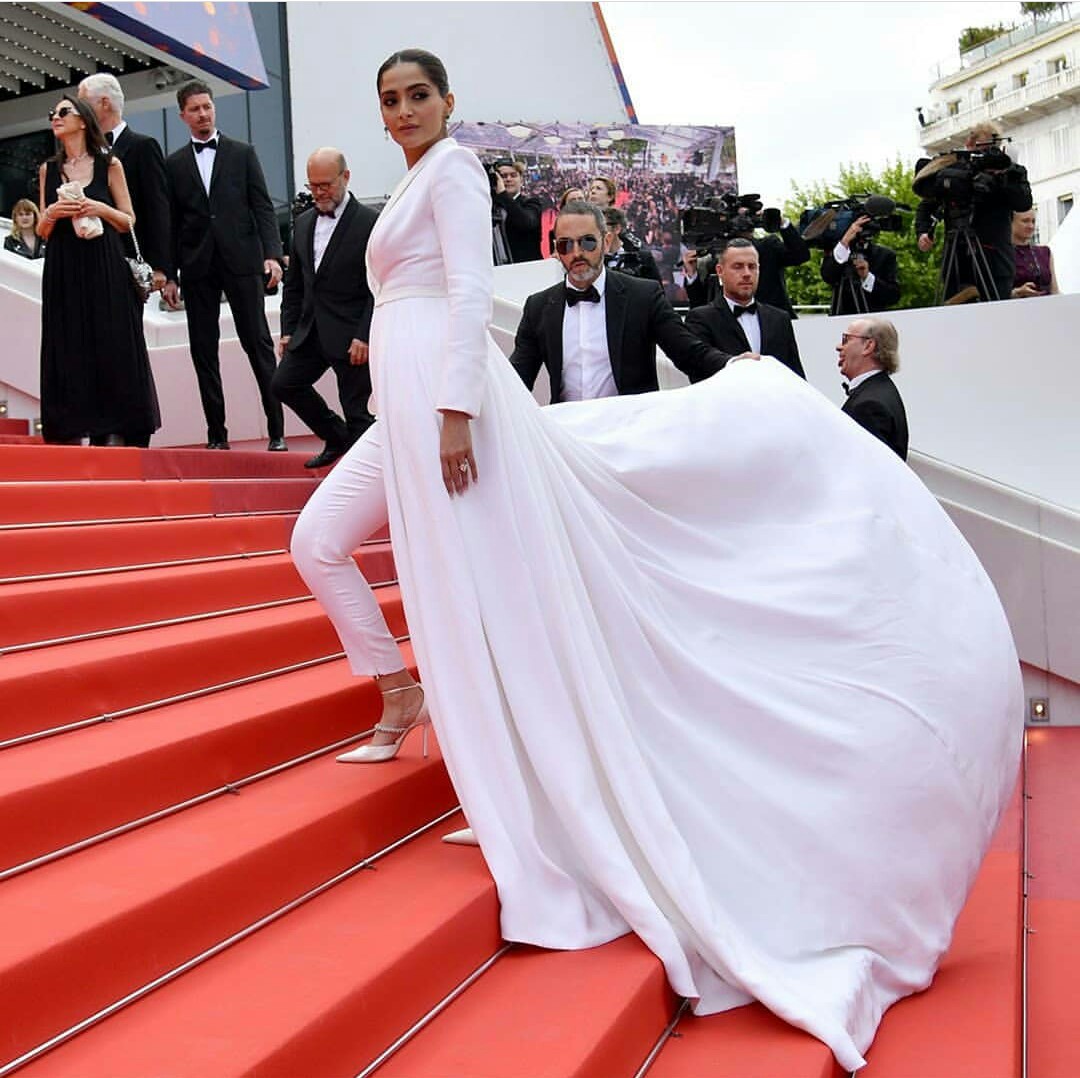 white party dresses with jumpsuit high vneck long sleeve satin evening dress cheap court train custom made formal party gown hot sell