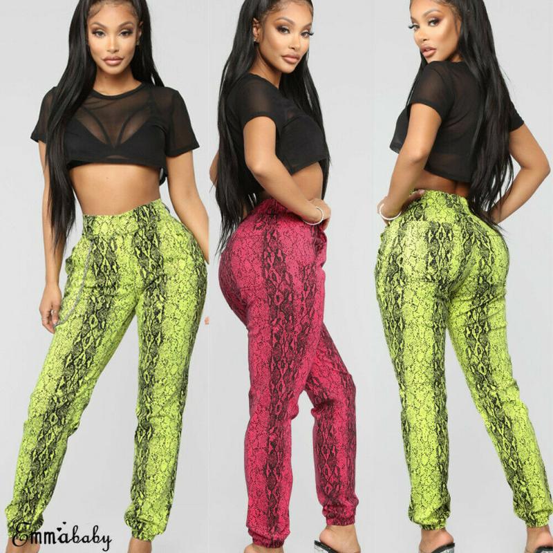 2019 Newest Hot Women' High Waist Camouflage Snakeskin Printed Joggers Trousers Ladies Casual Camo Cargo Pants, Green
2019 Newest Hot Women' High Waist Camouflage Snakeskin Printed Joggers Trousers Ladies Casual Camo Cargo Pants, Green