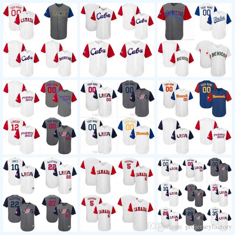 Mens Womens Youth 2017 World Baseball Classic Jersey Puerto Rico Dominicana Americ Ltalia Venesuela Mexico Cuba WBC jerseys Free shipping, Grey
Mens Womens Youth 2017 World Baseball Classic Jersey Puerto Rico Dominicana Americ Ltalia Venesuela Mexico Cuba WBC jerseys Free shipping, Grey