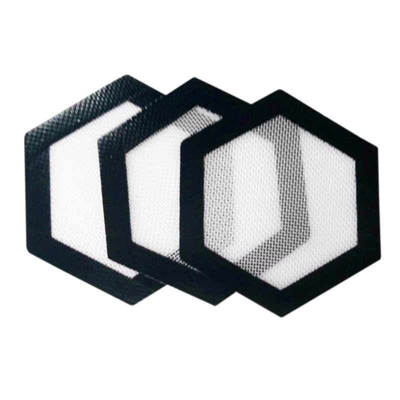 Quality FDA food grade reusable non stick concentrate bho wax slick oil Hexagon shape heat resistant fibreglass silicone dab pad mat
Quality FDA food grade reusable non stick concentrate bho wax slick oil Hexagon shape heat resistant fibreglass silicone dab pad mat