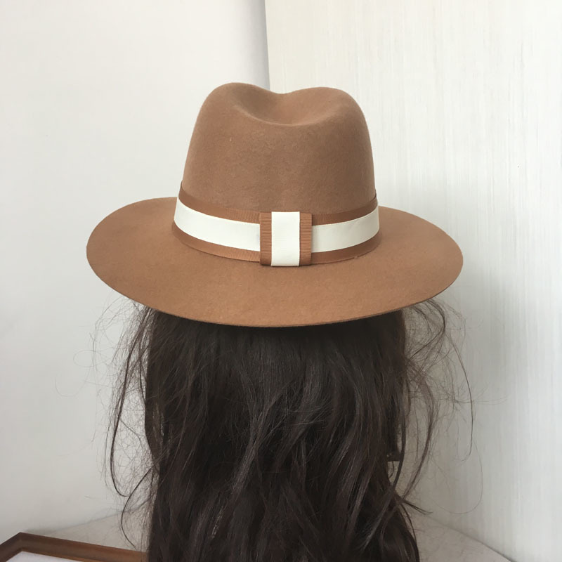 Pure Wool, Hat Sir Spell Evanescent Hues With Double Standard Decoration Cap Hats For Men And Women Q190417