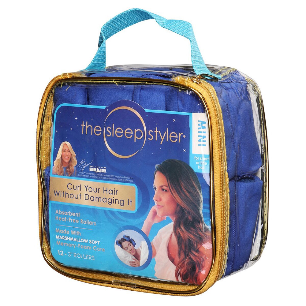 8/16pcs Hair Rollers Sleep Styler Kit Long Cotton Curlers Diy Styling Tools Blue Color Magic Hair Dressing Charming Hairstyle