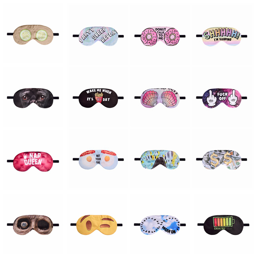 3D Printing Eye Sleep Masks Sleeping Eye Mask Lovely Eye Care Shade Blindfold Sleep Mask Eyes Cover Sleeping Tools Mascaras Para Dormir Para Los Ojos