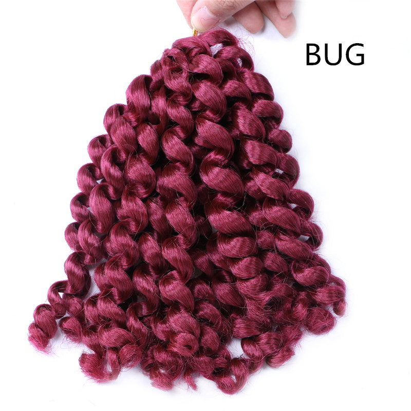 Jumpy Wand Curl Twist Crochet Braids 10'' Jamaican Bounce African Synthetic Ombre Braiding Hair 80g/pc for Women Black, #2
Jumpy Wand Curl Twist Crochet Braids 10'' Jamaican Bounce African Synthetic Ombre Braiding Hair 80g/pc for Women Black, #2