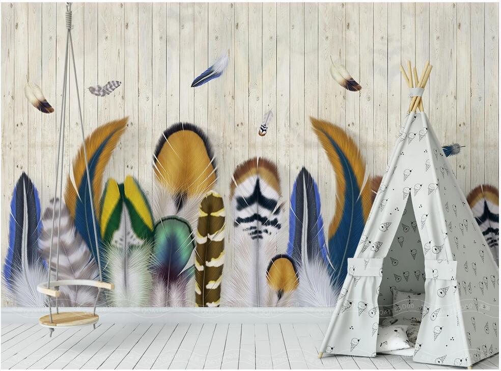 WDBH 3d wallpaper custom photo Modern minimalist colorful feather wood plank background wall ostrich feathers home decor decoration painting, Non-woven
WDBH 3d wallpaper custom photo Modern minimalist colorful feather wood plank background wall ostrich feathers home decor decoration painting, Non-woven