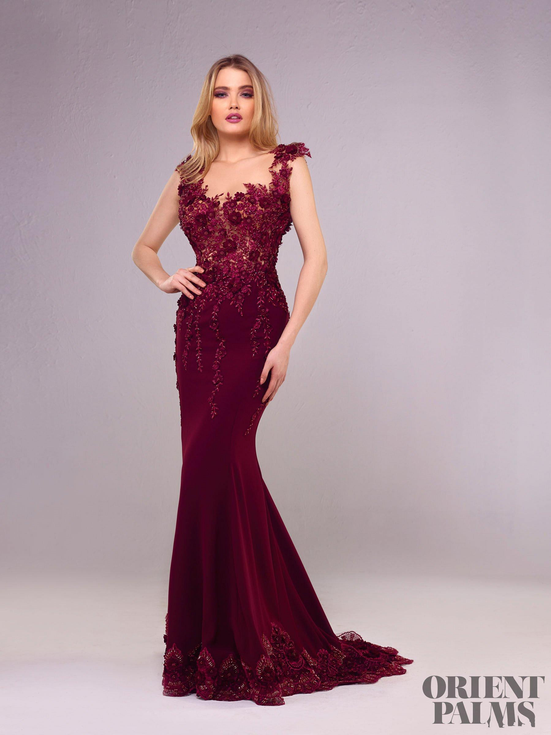 Tony Chaaya 2019 Mermaid Prom Dresses 3D Floral Appliqued Embroidery Beads Gorgeous Lace Evening Gowns Sexy Plus Size Formal Dress