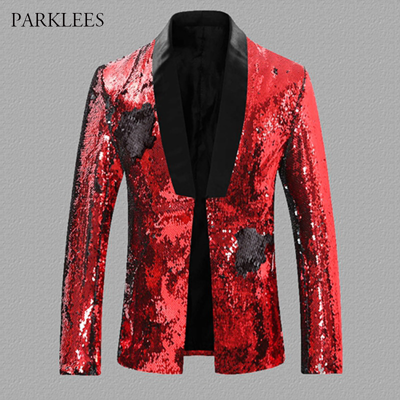 Red Flipping Sequin Blazer Men Single Button Shawl Collar Mens Dress Suit Jacket Wedding Party Stage Show Cosplay Costume Blazer, Black silver
Red Flipping Sequin Blazer Men Single Button Shawl Collar Mens Dress Suit Jacket Wedding Party Stage Show Cosplay Costume Blazer, Black silver