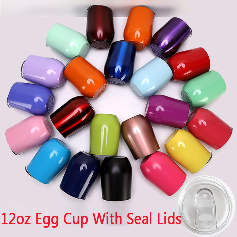 12oz Egg Cups Double Wall Wine Tumbler Vacuum Insulated Water Cup Stainless Steel Glass Beer Coffee Mug Wedding Gifts, Usual lids
12oz Egg Cups Double Wall Wine Tumbler Vacuum Insulated Water Cup Stainless Steel Glass Beer Coffee Mug Wedding Gifts, Usual lids