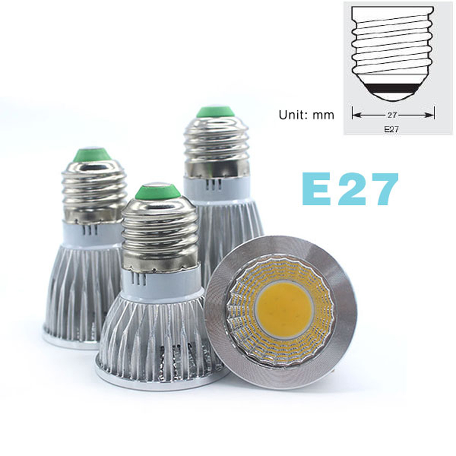 COB led spotlight 3W/5W/7W lights 85-265V MR16/E27/E14/GU5.3/GU10 12V led bulb Warm White Cold White lampada led lamp