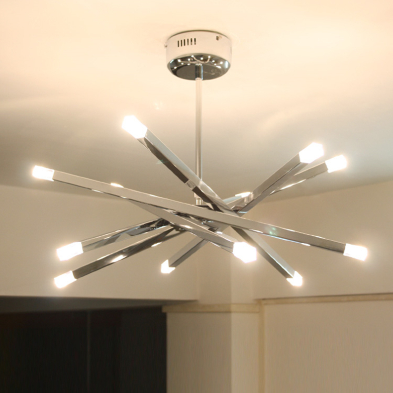 Creative Freely Diy Parlor Led Chandeliers Bedroom Kitchen Livingroom Pendant Lamp 12 Heads 220V Hanging Lamp Ceiling Luminaire