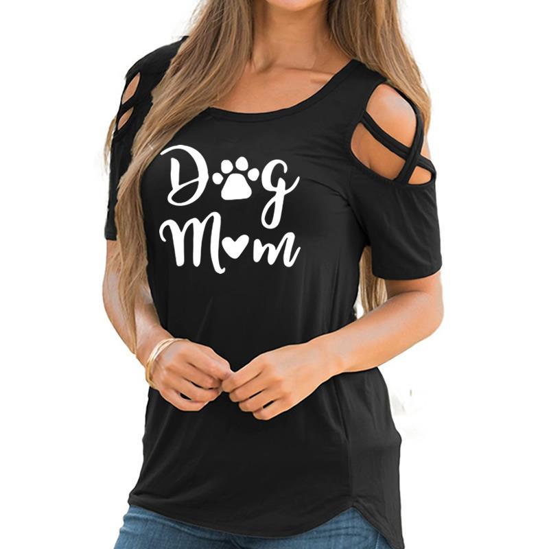 2019 New Fashion Dog Mom Print Tshirt Casual Short Sleeve Plus Size T-Shirt Female Cotton Cute Tops for Woman Y200109, Red
2019 New Fashion Dog Mom Print Tshirt Casual Short Sleeve Plus Size T-Shirt Female Cotton Cute Tops for Woman Y200109, Red