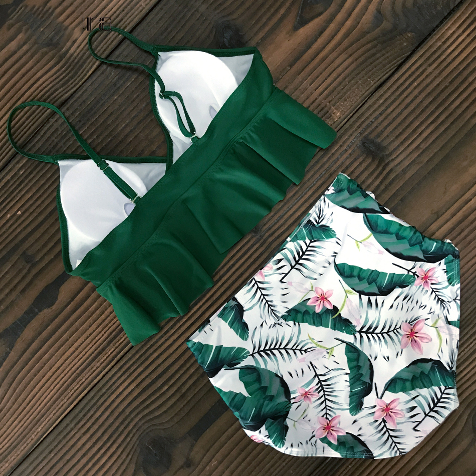 2019 new high waist bikini high waist ruffled swimsuit plus size female beachwear fashion age
2019 new high waist bikini high waist ruffled swimsuit plus size female beachwear fashion age