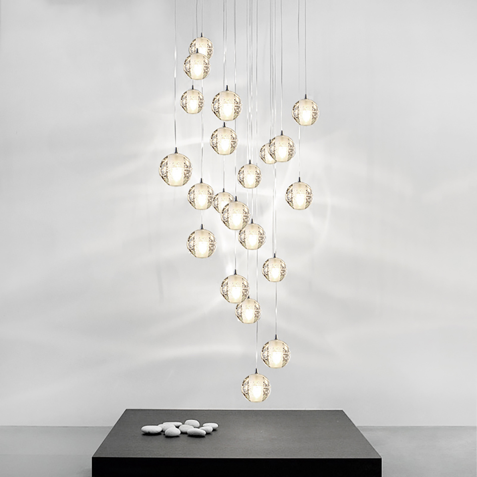Modern Crystal Glass Ball LED Pendant Lights Fixtures Multiple Staircase Lamps Bar Hanging Lamp For Hotel Villa Duplex Apartment
Modern Crystal Glass Ball LED Pendant Lights Fixtures Multiple Staircase Lamps Bar Hanging Lamp For Hotel Villa Duplex Apartment
