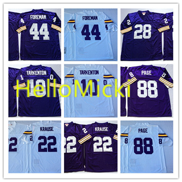 Mens NCAA Vintage #10 Fran Tarkenton Football Jersey Stitched #22 Paul Krause #28 Ahmad Rashad #44 Chuck Foreman #88 Alan Page Jersey, Purple
Mens NCAA Vintage #10 Fran Tarkenton Football Jersey Stitched #22 Paul Krause #28 Ahmad Rashad #44 Chuck Foreman #88 Alan Page Jersey, Purple