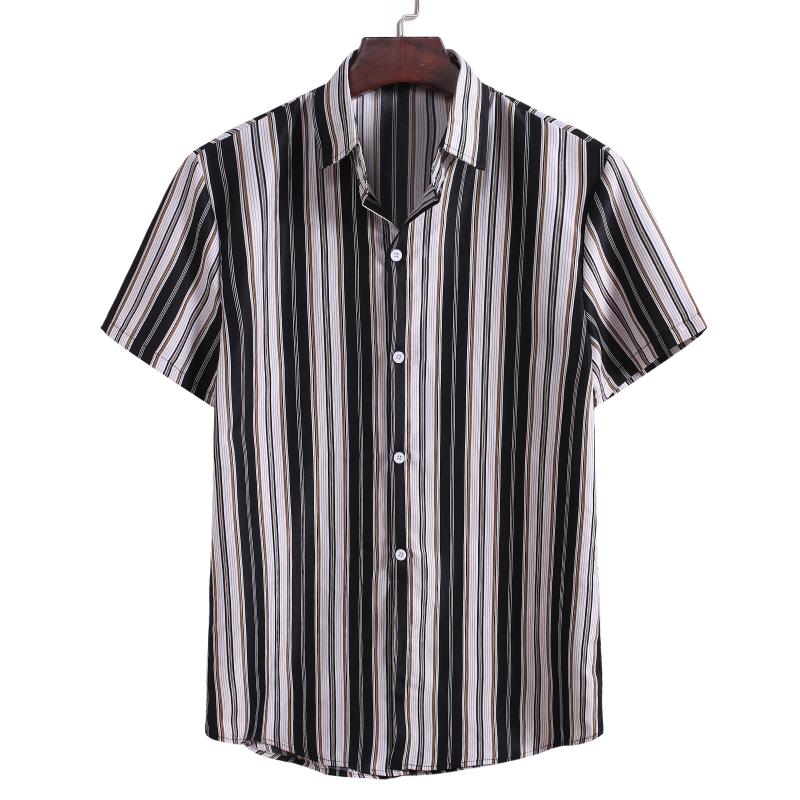 KISSQIQI Men Striped Short Sleeve Shirt Casual Fashion Summer Button Shirt Chic Loose Streetwear Vacation Maximum Asian 3XL
KISSQIQI Men Striped Short Sleeve Shirt Casual Fashion Summer Button Shirt Chic Loose Streetwear Vacation Maximum Asian 3XL
