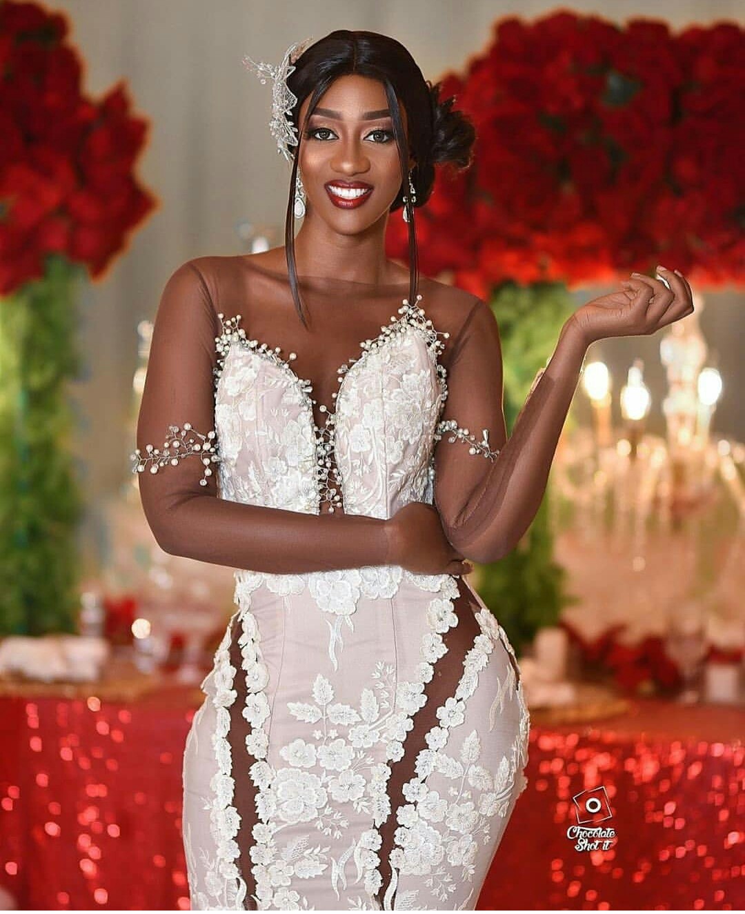 mermaid wedding gowns flower lace appliques sheer neck bridal dress long sleeves tulle wedding dresses vestidos de novia