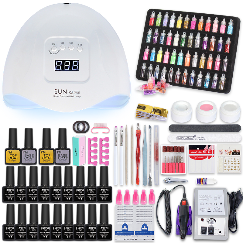 Nail Set with 120W UV Led Lamp Dryer Manicure18/12/10 pcs Gel Polish Set for Nail Kit Art Tools Kit Art Decorations
Nail Set with 120W UV Led Lamp Dryer Manicure18/12/10 pcs Gel Polish Set for Nail Kit Art Tools Kit Art Decorations