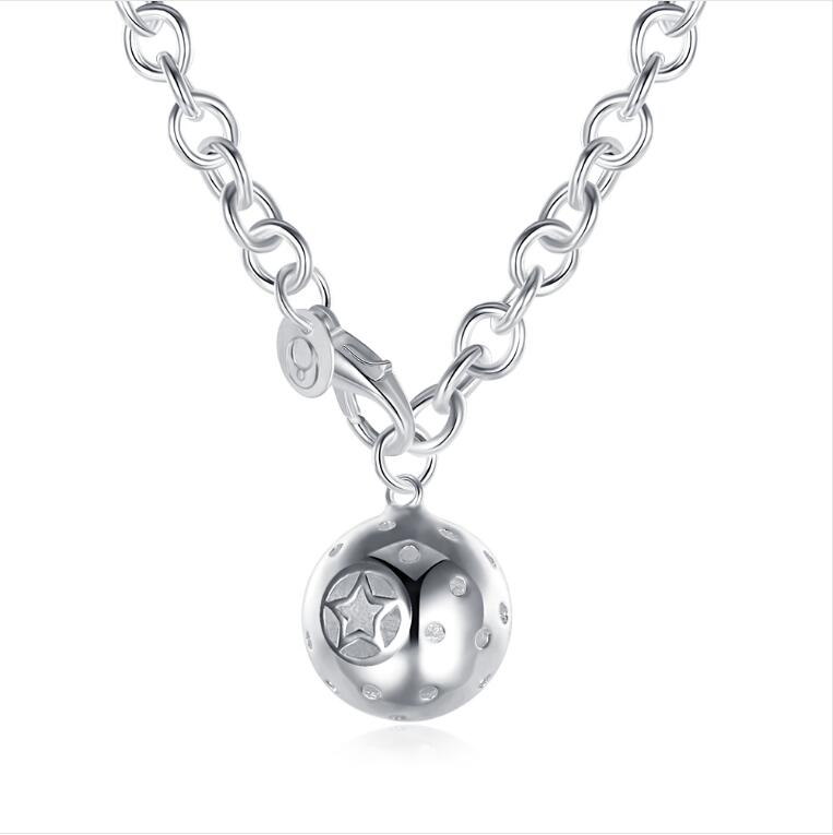 Hot sale Lob necklace sterling silver plate necklace STSN045,brand new fashion 925 silver Chains necklace factory direct sale christmas gift