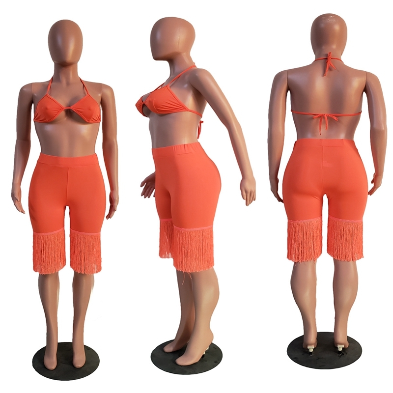 ZOOEFFBB Sexy Club Outfits 2 Piece Set Women Summer Rave Festival Clothing Crop Top Shorts Suits Two Piece Beach Matching Sets