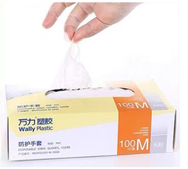 Protective Disposable PVC Gloves Anti-static Plastic Gloves For Food Cleaning Cooking Restaurant Kitchen Accessories Protective Gloves