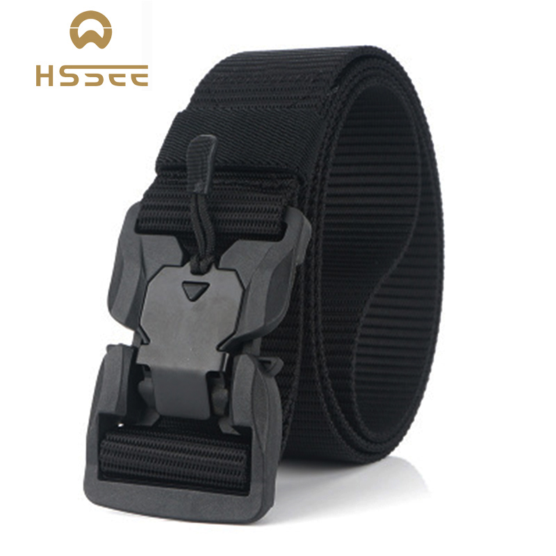 HSSEE 2020 magnetic tactical belt high quality real nylon soft tough unisex sports belt 125cm adjustable quick release buckle, Brown buckle
HSSEE 2020 magnetic tactical belt high quality real nylon soft tough unisex sports belt 125cm adjustable quick release buckle, Brown buckle