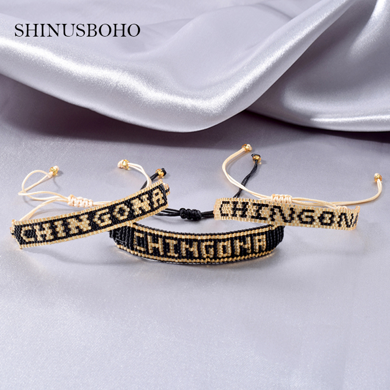 Charm Bracelets 3 Styles CHINGONA-Power Letter MIYUKI Bracelet Bangles 2021 Mexican Men For Girls Jewelry Handmade Summer
Charm Bracelets 3 Styles CHINGONA-Power Letter MIYUKI Bracelet Bangles 2021 Mexican Men For Girls Jewelry Handmade Summer