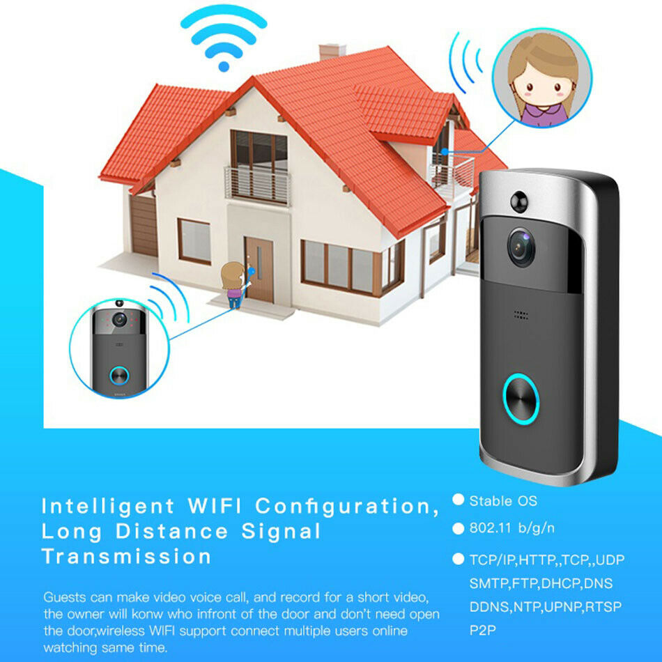 Smart IP Intercom WIFI Video Phone DoorBells WIFI Camera For Apartments IR Alarm Wireless Security Doorbell