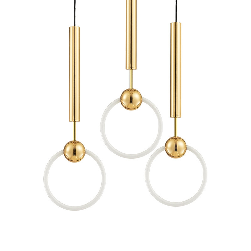 Modern LED Pendant Lamps Circle Ring Light for Living Room Suspension Home Lighting Fixture Decor Hanglamps