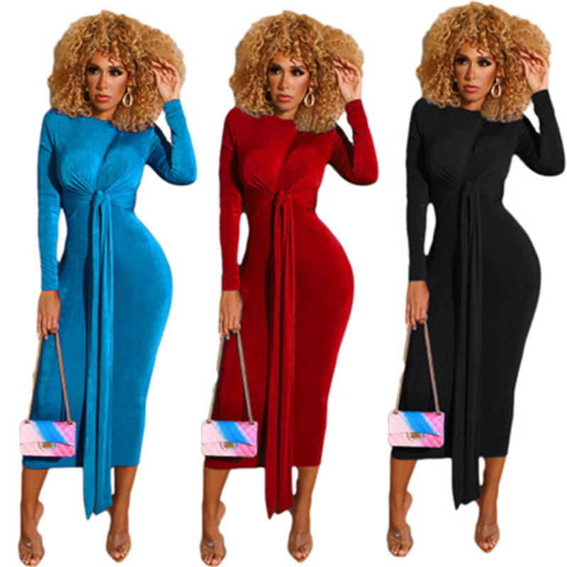 Women's Casual Dresses Ladies Slim O-neck Long Sleeve Dress Fashion Solid Color One-piece Nightclub Skirt Plus Size Fall Winter Women C, Black;gray
Women's Casual Dresses Ladies Slim O-neck Long Sleeve Dress Fashion Solid Color One-piece Nightclub Skirt Plus Size Fall Winter Women C, Black;gray