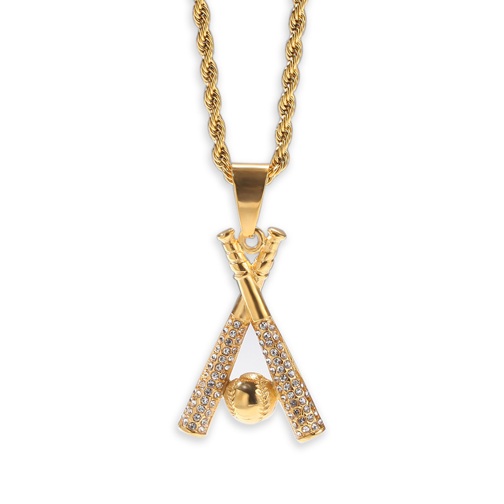 The new hip hop stainless steel baseball pendant necklace is the ultimate punk sports hipster holiday gift
The new hip hop stainless steel baseball pendant necklace is the ultimate punk sports hipster holiday gift