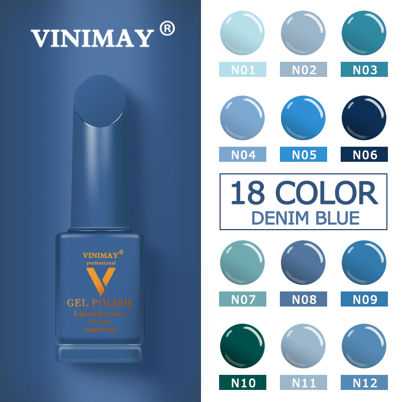 VINIMAY 18 Color Jeans Blue Gel Nail Polish Varnish Nail UV Soak Off Gellak Gelpolish Art Primer Manicure Nails Gel Lacque, N14
VINIMAY 18 Color Jeans Blue Gel Nail Polish Varnish Nail UV Soak Off Gellak Gelpolish Art Primer Manicure Nails Gel Lacque, N14