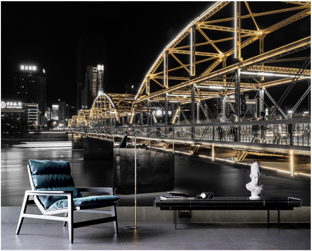 WDBH custom photo mural 3d wallpaper City building bridge night view TV background wall home decor living room wallpaper for walls 3 d, Non-woven fabric
WDBH custom photo mural 3d wallpaper City building bridge night view TV background wall home decor living room wallpaper for walls 3 d, Non-woven fabric