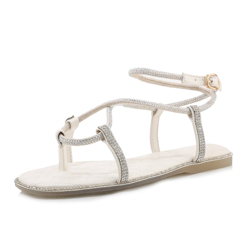 Big Size Simple flat sandals summer flat sandals ladies women shoes woman, Black 
Big Size Simple flat sandals summer flat sandals ladies women shoes woman, Black